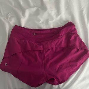 lululemon speed up shorts Ripened raspberry